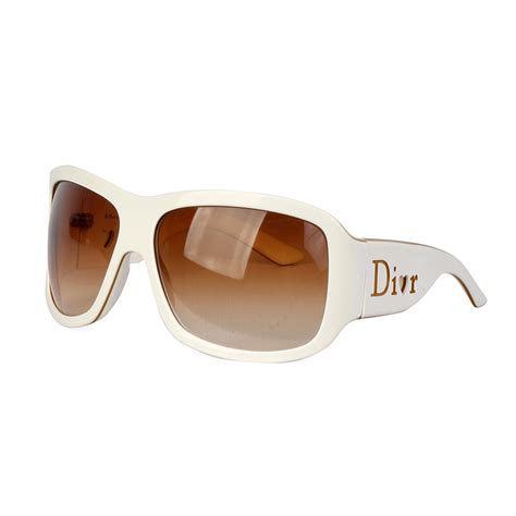 dior white and gold sunglasses|christian dior white sunglasses.